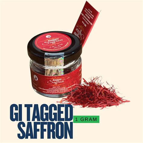 GI tagged Kashmir Mongra Saffron 1gm | Grade A+++