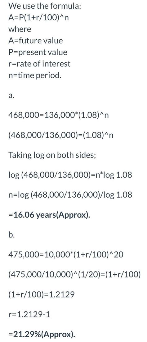 How many years will it take for INR 136,000 to grow to be INR 468,000 ...