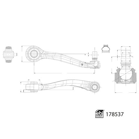 febi | 178537 | Control Arm with bush and joint | bilstein group ...
