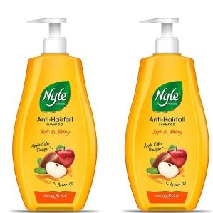 Nyle Naturals Soft and Shiny Anti Hairfall Shampoo, 400ml x 2 - Price ...