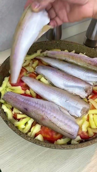 Сочный минтай с овощами на сковороде в 2025 г | Рыбные рецепты, Рецепты ...