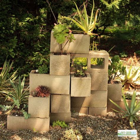 Cinder Block Succulent Garden