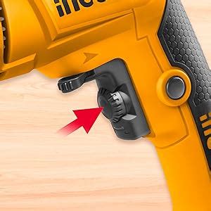 INGCO Corded Electric Drill, 450W| 0-4300rpm | 6.5mm | Variable Speed ...