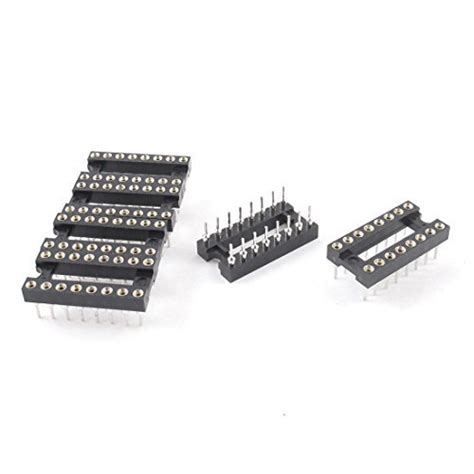 Alcoa Prime6 Pcs 2x8 16pin 16P 2.54mm Solder Type DIP Round IC Sockets ...