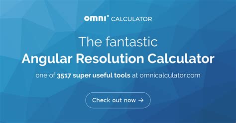 Image result for Angular Resolution Formula