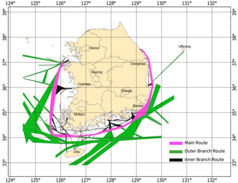 Extracting the Maritime Traffic Route in Korea Based on Probabilistic ...
