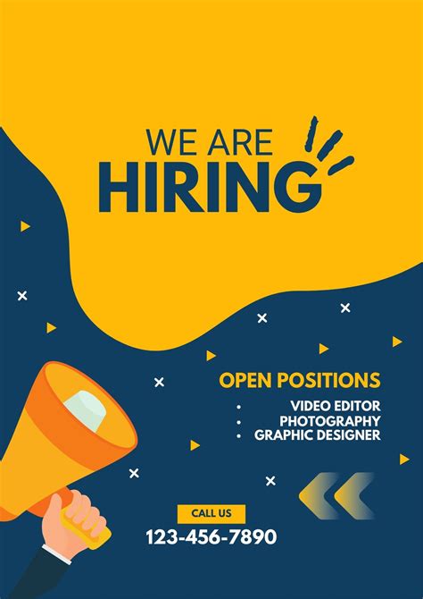 We Are Hiring Poster Canva at Colin Fleming blog
