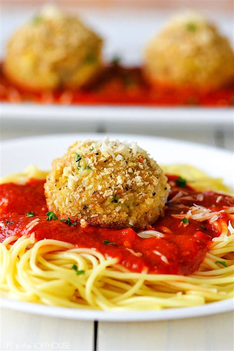 Chicken Parmesan Stuffed Meatballs
