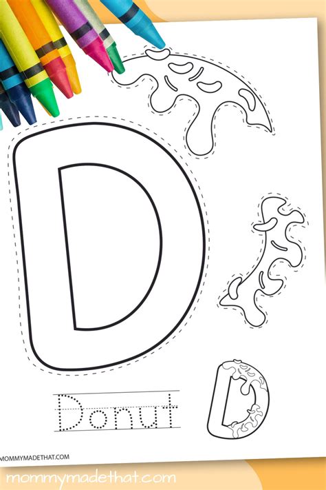 Worksheets Letter D Crafts