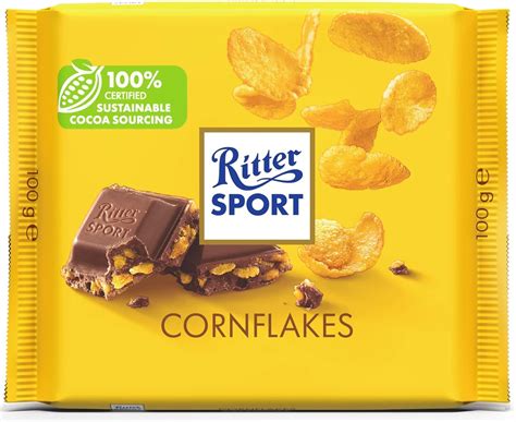 Ritter Sport Cornflakes Milk Chocolate 100g | Imported Chocolates from ...