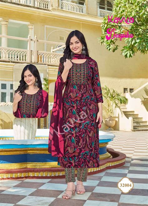 KAVYA DEEPIKA VOL 32 FANCY PRINTED LADIES KURTI COMBO SET AT BEST ...