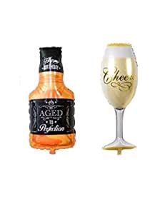 Toy TROLLEY Aged to Perfection Whiskey Bottle Shape Foil Balloon ...