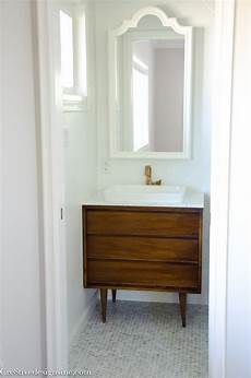 Mid Century Bathroom Vanity by Designing A Tiny Bathroom Cre8tive Designs Inc Mid Century Bathroom Vanity