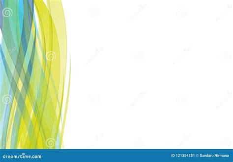 Vector Abstract Green Blue and Yellow Wavy Background, Wallpaper for ...