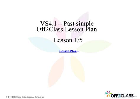 Teaching Simple Past Tense Lesson Plan 的图像结果