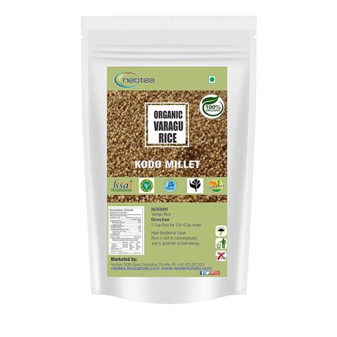 Neotea Kodo Millet / Varagu Rice / Kodra / Arka, 500 G : Amazon.in ...