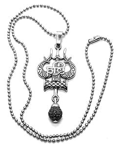 Buy Dynamic Retail Global Shiva Mahakal Locket Pendant Necklace Chain ...