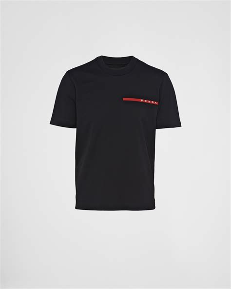 Black Piqué T-shirt | PRADA