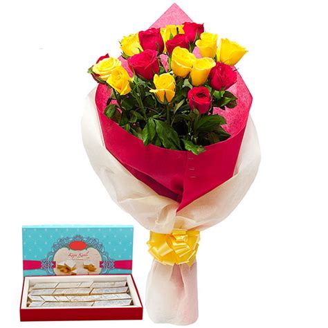Send Roses N Kaju Katli Online - F17-EXDFNP104GAL17 | Giftalove