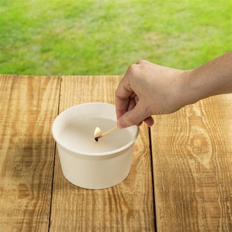 Cutter Citro Guard 1-Wick White Tabletop Citronella Candle at Lowes.com