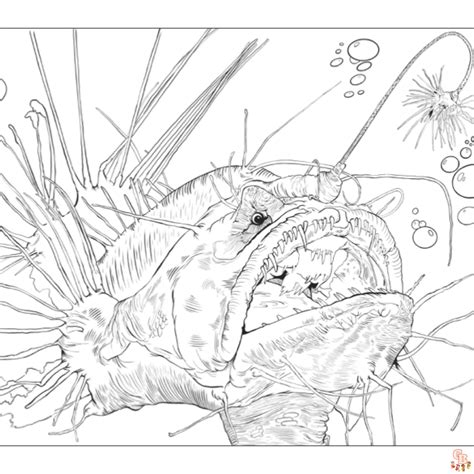 Finding Nemo Angler Fish Coloring Page