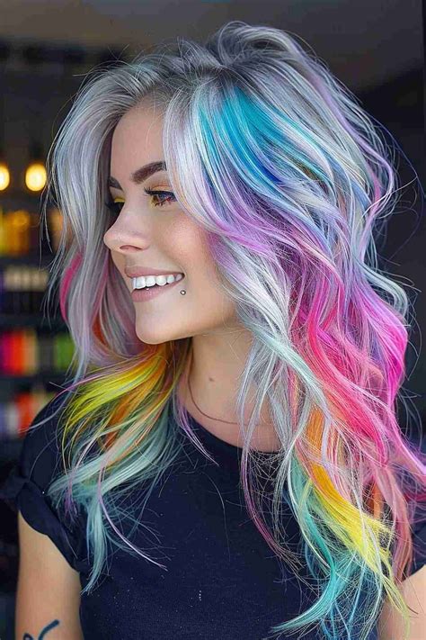 47 Photos of Rainbow Hair Ideas to Consider for 2022
