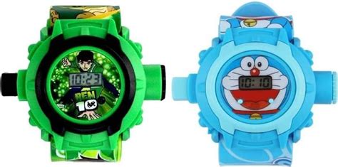 Buy QALIBA Boys & Girls Ben-10 & Doraemon 24-Images Digital Display ...