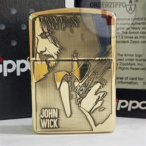 Jual Zippo Original Armor John Wick Design 4 sisi Japan Finish ...