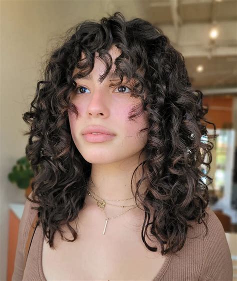 11 Face Framing Bangs On Curly Hair That End Bad Hair Days