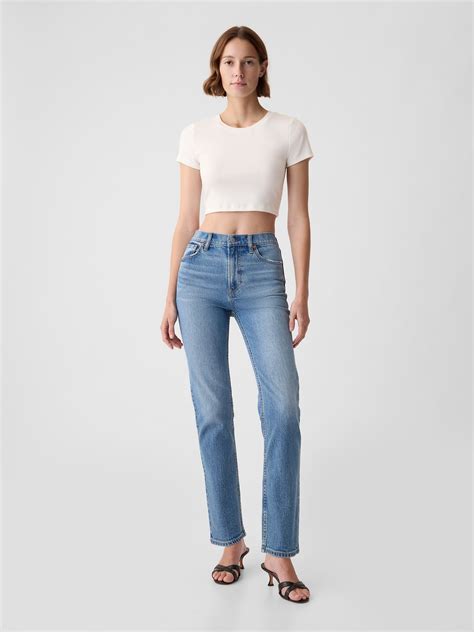 High Rise Stride Jeans | Gap