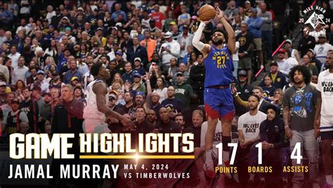 Minnesota Timberwolves vs Denver Nuggets May 4, 2024 Game Summary