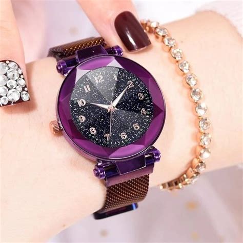 Fashion Luxury Stainless Steel Magnetic Buckle Strap Refractive surface ...