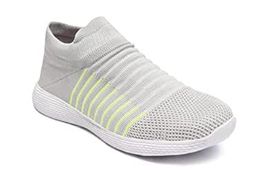 HEANCO Men's White Mesh Walking Shoes- 8 UK : Amazon.in: Shoes & Handbags
