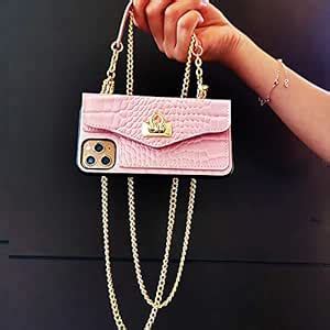LUVI Wallet Card Holder for iPhone 12 Mini Case with Crossbody Neck ...