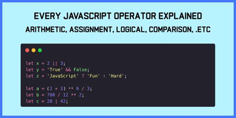 Image result for JavaScript Comparison and Logical Operators