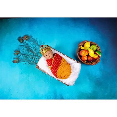 newborn photoshoot krishna theme – Poko baby props