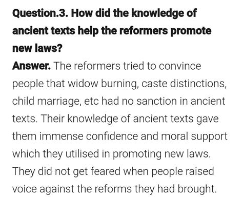 how did the knowledge of Asian text help the reformers promote new laws ...