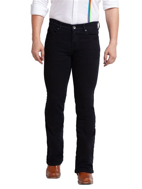 Midnight Blue Clean Look Bootcut Jeans for Men – Mode De Base Italie