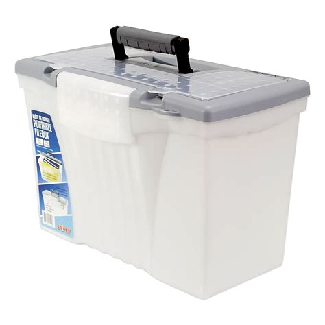 Storex Portable Letter legal Filebox With Organizer Lid Letter legal ...