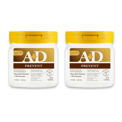 Buy A+D Original Diaper Rash Ointment, 1 Pound Jar Pack of 2 Online at ...