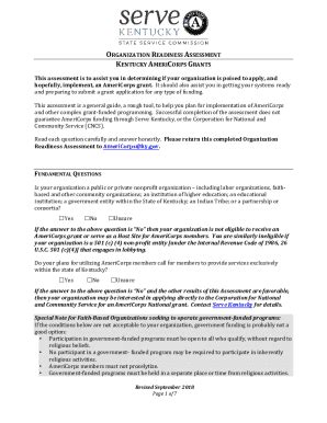 Fillable Online Building a High Quality AmeriCorps Program - IN.gov Fax ...