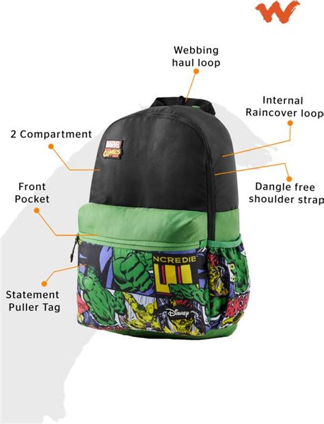 Wildcraft WIKI Pack Disney( Green Marvel Hulk) – Bagpoint