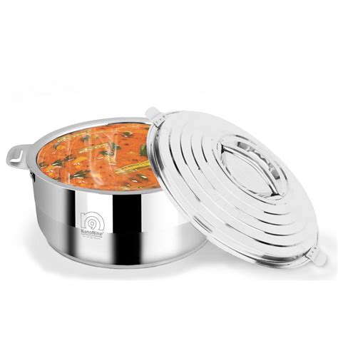 NanoNine Hot Galaxy Double Wall Insulated Stainless Steel Casserole wi