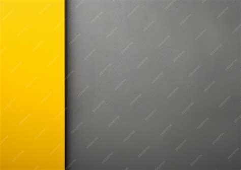 Premium AI Image | A yellow line is on a grey wall with a yellow border.