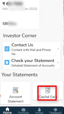 How to download SBI mutual fund capital gain statement?