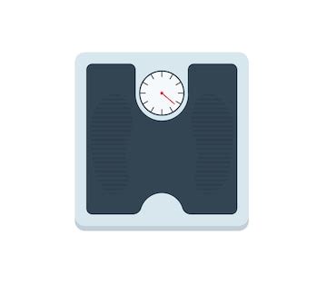 Weight scale vector isolated icon. emoji illustration. weight scale ...
