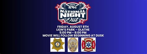 National Night Out First Responders Community Event, S 5th St, Olathe ...