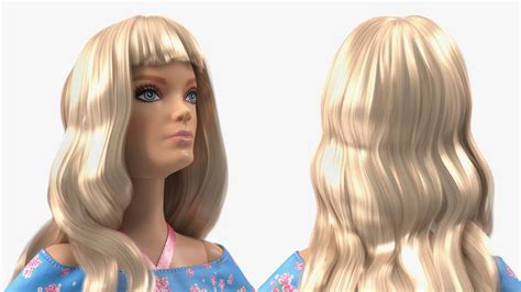 Barbie Doll in Shorts 3D Model $79 - .3ds .blend .c4d .fbx .max .ma ...