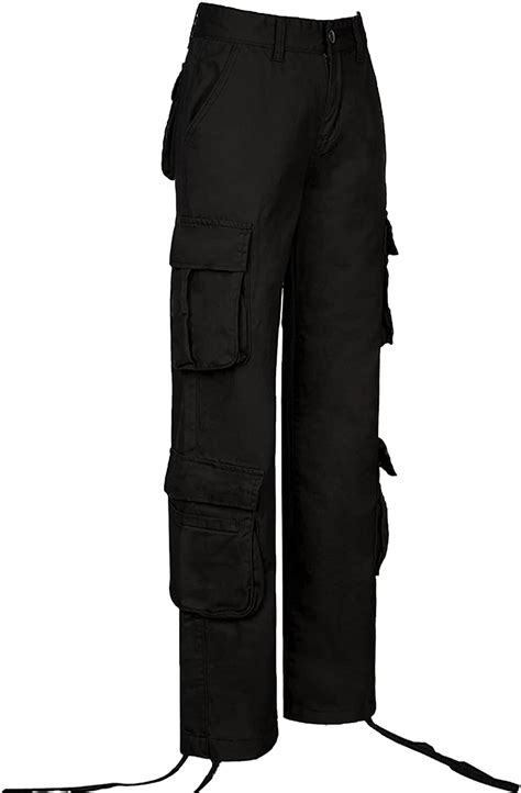 Buy Women Baggy Cargo Pants with Pocket Y2k High Waist Hip Hop Loose ...