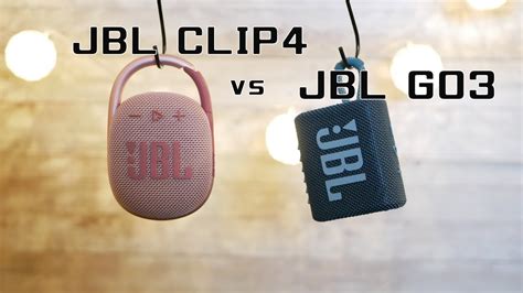 JBL CLIP4 vs JBL GO3 SOUNDTEST Comparison（比較） - YouTube